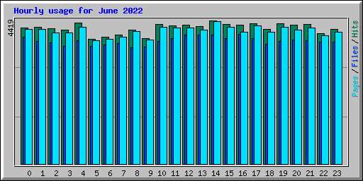 Hourly usage for June 2022