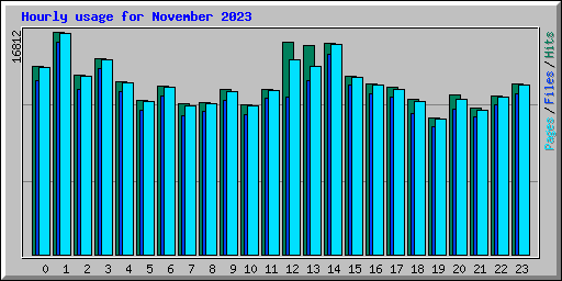 Hourly usage for November 2023